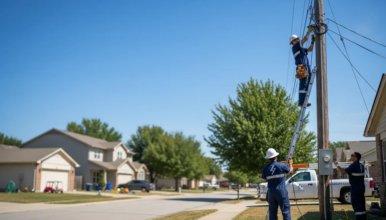 Residential electrician providing installation services in Sweet, ID